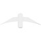 Ekena Millwork Bellingham Architectural Grade PVC Gable Bracket, 36"W x 10 1/2"H x 4"D x 4"F, 7/12 Pitch GBP036X11X0404BEL00 - alternate 5